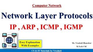 CN 18 : Network Layers Protocols | IP | ARP | ICMP | IGMP