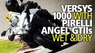 Kawasaki Versys 1000 track review with Pirelli Angel GTIIs | Cadwell Park vlog