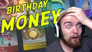 SPENDING MY BIRTHDAY MONEY ON CSGO CASES | CSGO Case Opening