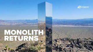 Mysterious monolith returns, spotted on Las Vegas hiking trail