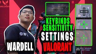 WARDELL Valorant Settings Sensitivity Keybinds Crosshair and Setup Updated 2021