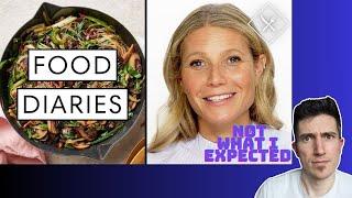 NUTRITION MAJOR reviews Gwyneth Paltrow food diary