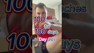 Day №51: 100 crunches for 100 days before 2024 ends! #abs #workout #hardworkout #crunches #muscles