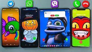 Telegram + Viber + WhatsApp + Incoming Call at the Same Time Xiaomi & OPPO & Z Fold 4 & iPhone