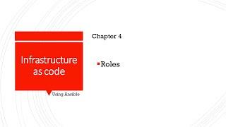 Infrastructure as Code w/ Ansible - Roles