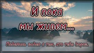 И пока мы живем... Стих со смыслом. Жизненная поэзия.  Потрясающий стих.