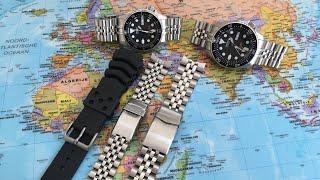 Seiko SKX007/009 & SKX013 Original Strap & Bracelet Compared To The MiLTAT Super & Angus-J Louis