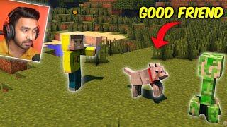 Good friends in Minecraft  techno gamerz, live Insaan, gamerfleet, yessmartypie