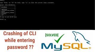 MySQL Command Line Client Closes After Entering Password | How to Fix Crash of MySQL Command Line