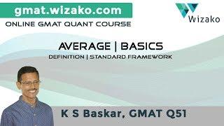 #GMAT Statistics Lesson Video | Averages Basic Concept | Standard Framework
