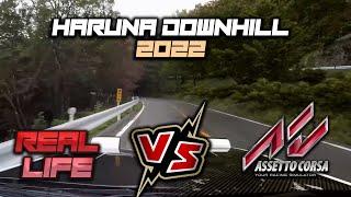 Assetto Corsa realistic Haruna / Akina Pass - Real life comparison -