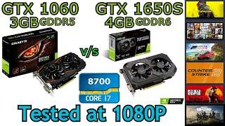 GTX 1060 3GB vs GTX 1650 Super | i7-8700 | 6 Games tested at 1080P (2025)