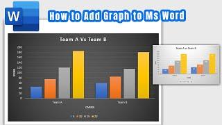 How to add Graph to Ms word Document | How to Insert Chart in Ms word 2019