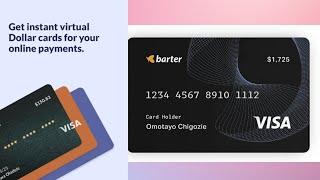 How to Create a Virtual Card Using Barter! #virtualcard #barter #howtovideos