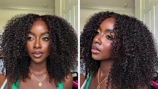 Back to School Beginner Friendly KINKY CURLY WIG INSTALL & REVIEW ft BEAUTYFOREVERHAIR