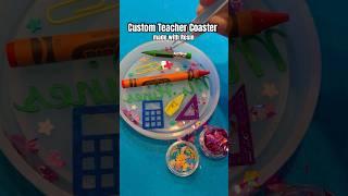 Custom Teacher Coaster for a Math Teacher • Epoxy Resin Tutorial #diy #makeitwithmichaels