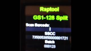 GS1-128 Barcode split