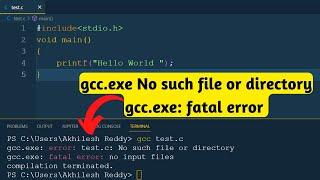 gcc.exe error: No such file or directory