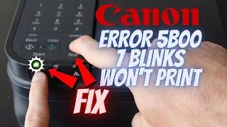 Canon Error 5B00 Reset (SOLVED) Ink Waste Counter | Support Code 5B00 5800 Pixma G4200 7 Blinks