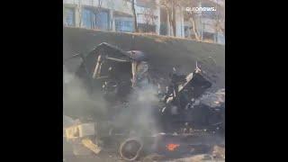 Ukrainian army: Russian convoy destroyed near Kyiv