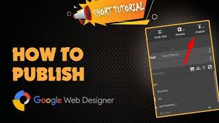 How to publish google web designer 2024 | Skill Wave