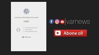 Şəxsi Kabinet Telefondan Daxil Olmaq.  | Ətraflı Məlumat. (2-ci Video) | UNEC |