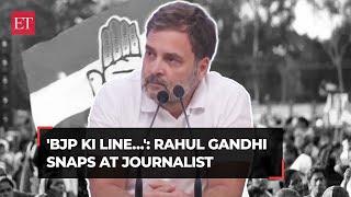 'BJP ki Line…': Rahul Gandhi snaps at journalist when questioned about alternative to JPC probe