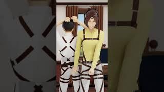 MMD【 𝔸𝕋𝕋𝔸ℂ𝕂 𝕆ℕ 𝕋𝕀𝕂𝕋𝕆𝕂 】Brooklyn Blood Pop Dance【 Levi x Hange 】