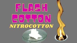 How to make Flash Cotton (Nitro cotton) or Gun Cotton | ChemHolder