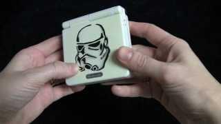 Custom Star Wars Gameboy Advance SP (2013) - Stormtrooper Theme - by Amy DeCaro