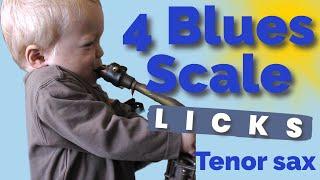 4 Blues scale licks for tenor sax