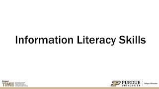 Information Literacy Skills