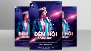 Hướng dẫn thiết kế poster âm nhạc bằng Photoshop | Hải Thanh Design