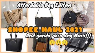 AFFORDABLE SHOPEE BAGS //  SHOPEE HAUL 2021 (Philippines)