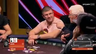 Leon Bluffs €100k Pot With Seven-Deuce | Phil Hellmuth Invitational | Cash Game From Kings