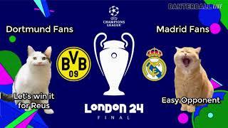 Champions League final 2023/24 | Borussia Dortmund 0-2 Real Madrid | CAT MEMES