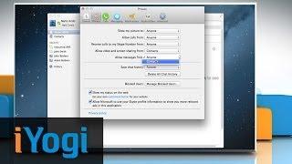 Changing of Skype® IM settings and notifications in Mac® OS X™