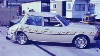 1980 Mazda 626 / Capella | Rear Crash Test by NHTSA | CrashNet1