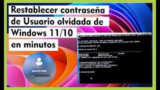 Restablecer la contraseña del Usuario olvidada de Windows 11/10 en minutos Y SIN PROGRAMAS