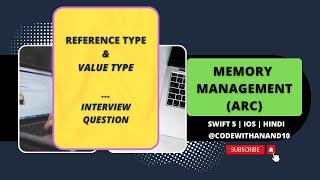 Memory Management in Swift 5 | Reference Type Vs Value Type | How ARC Works #interviewquestions #ios