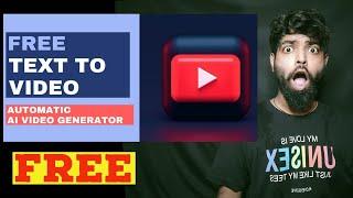 How To Create Text To Video FREE | Text To Video AI Generator