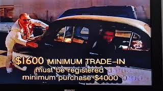 Wayne's Car Sales 1990s TV Ad Tasmania $1600 minimum trade in Australian Commercial