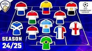 GUESS THE FOOTBALL TEAM BY PLAYERS’ NATIONALITY - CHAMPIONS LEAGUE 24/25 | FOOTBALL QUIZ 2025