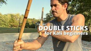 Easiest Beginner Double Sticks Drills - Kali Arnis Escrima Stick Fighting