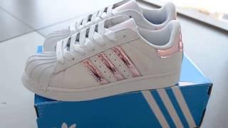 Женские кроссовки Adidas Superstar белые