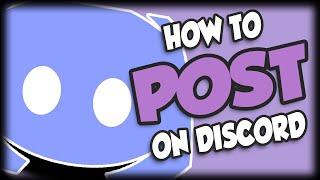 How to Post on Discord