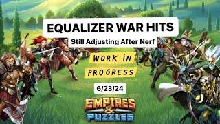 Empires and Puzzles - Equalizer war hits vs. Meraki Fênix. 6/23/24. Another Close one!