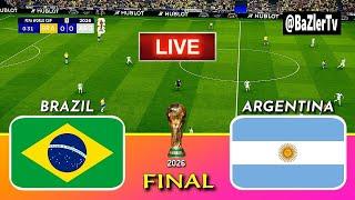 BRAZIL vs ARGENTINA - FIFA World Cup 2026 FINAL || Live Football Match | PES 21