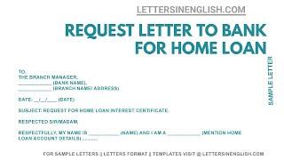 Application for Home Loan Interest Certificate – Home Loan Application Letter To Bank