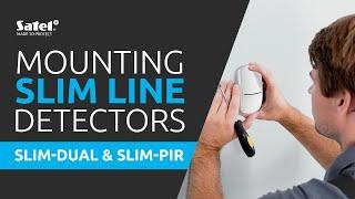 How to mount SLIM LINE motion detectors? | SLIM-PIR & SLIM-DUAL SATEL